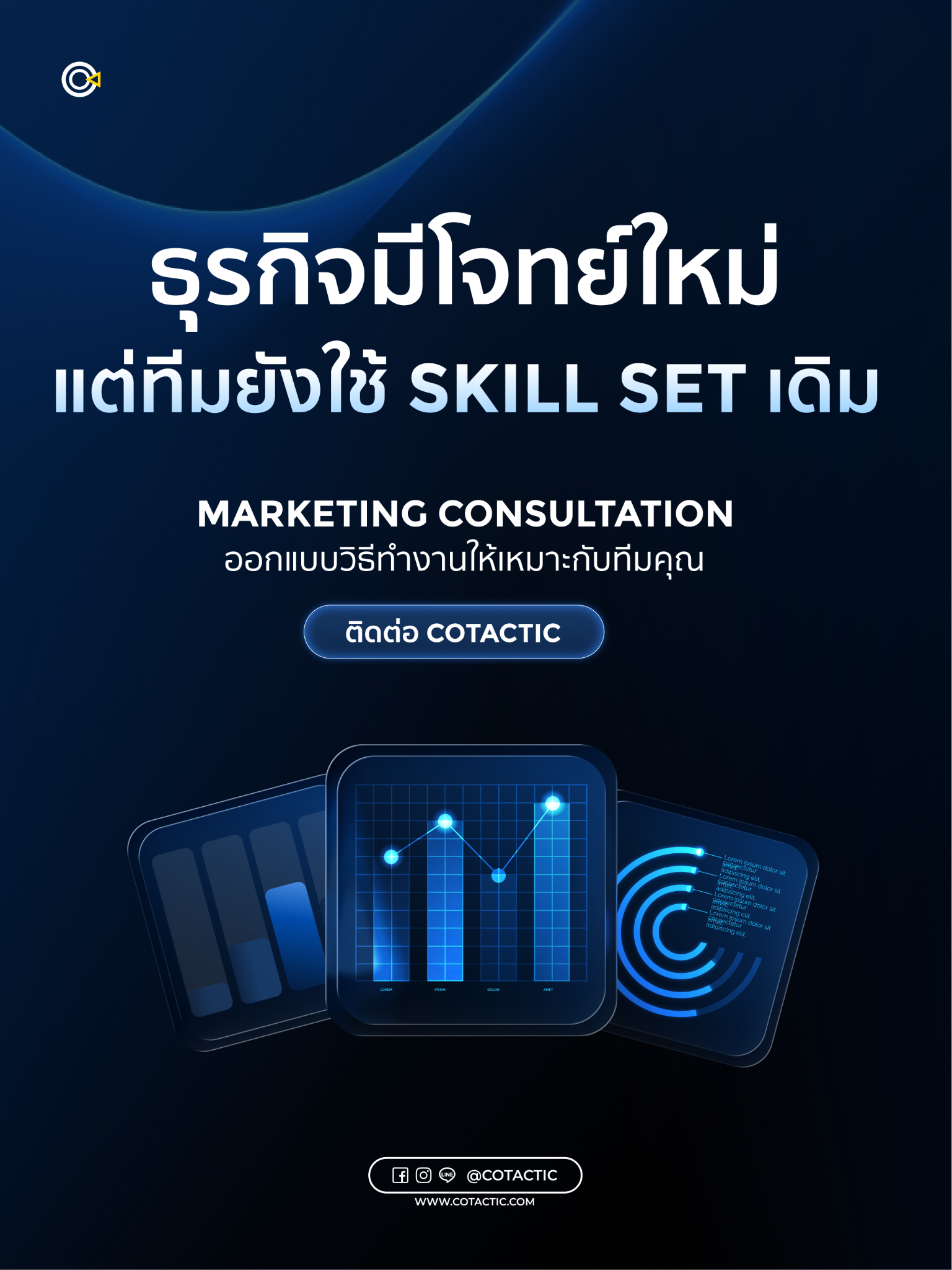 Cotactic Media - Digital Marketing Agency Facebook ad: Package เริ่มต้น 60,000 บาท