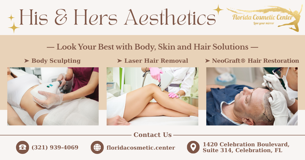Florida Cosmetic Center Facebook ad from Jan 22, 2026