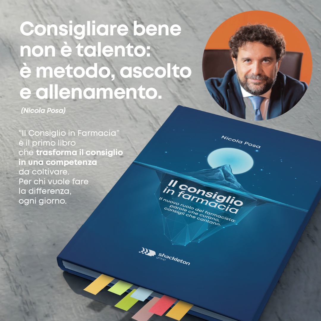 Shackleton group Facebook ad: Il consiglio in farmacia: Il nuovo ruolo del farmacista…