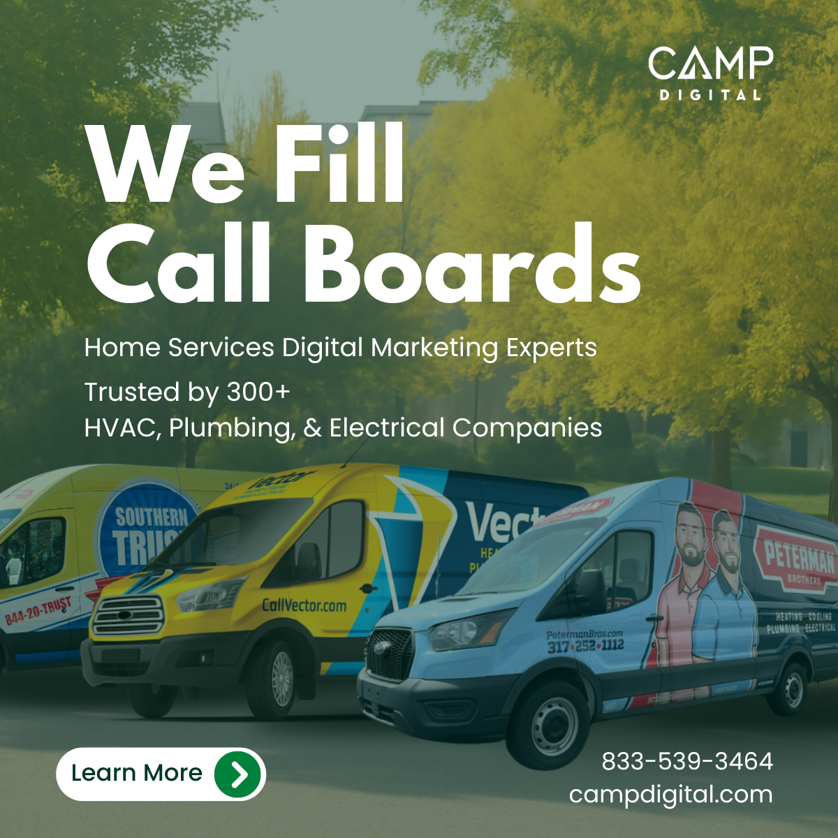 CAMP Digital Facebook ad: Take Service Marketing to the Next Level!