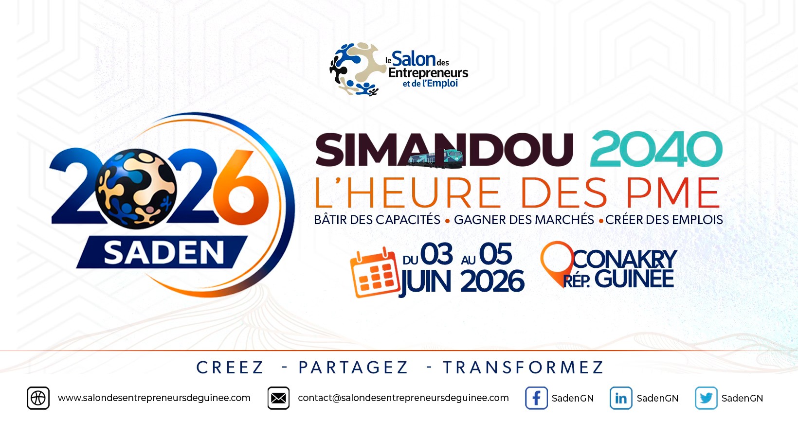 Le Salon des Entrepreneurs et de l'Emploi de Guinée Facebook ad: Le Salon des Entrepreneurs et de l'Emploi de Guinée…