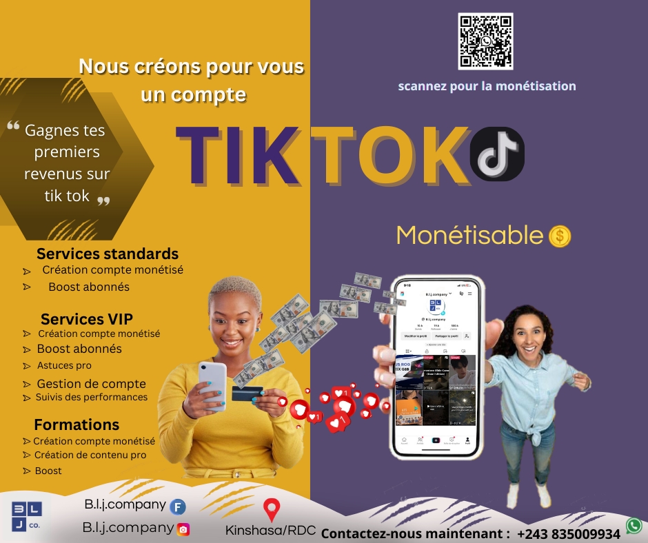 Somba PC na yo Facebook ad: Gagnes de l'argent sur Tik tok monétises ton…