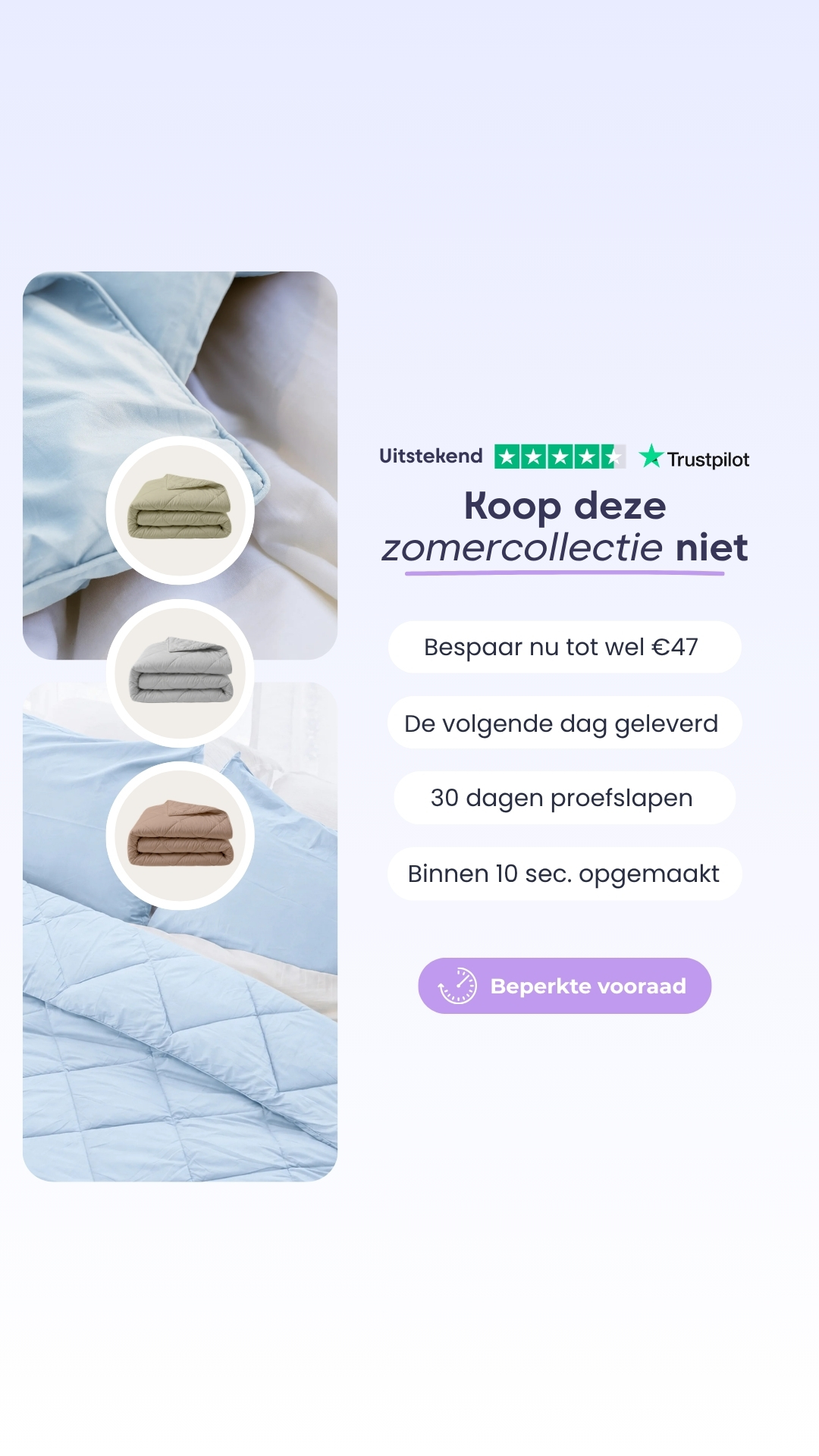HappyBed Facebook ad