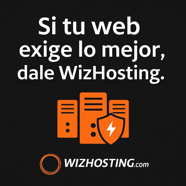 WizHosting Facebook ad: WizHosting: Web Hosting cerca tuyo