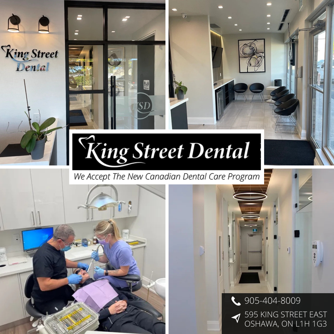 Dr. Jordon Lazare/King Street Dental Oshawa Facebook ad: Gentle Dentistry. Modern Care.