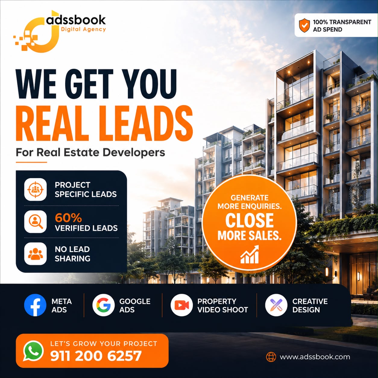 Adssbook Facebook ad: More Qualified Leads - More Bookings