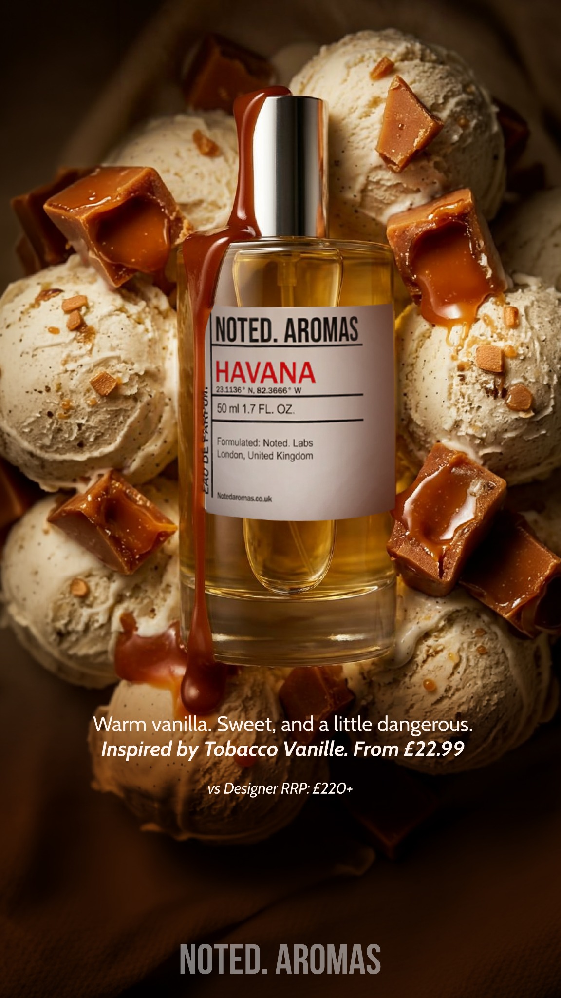 Noted Aromas Facebook ad