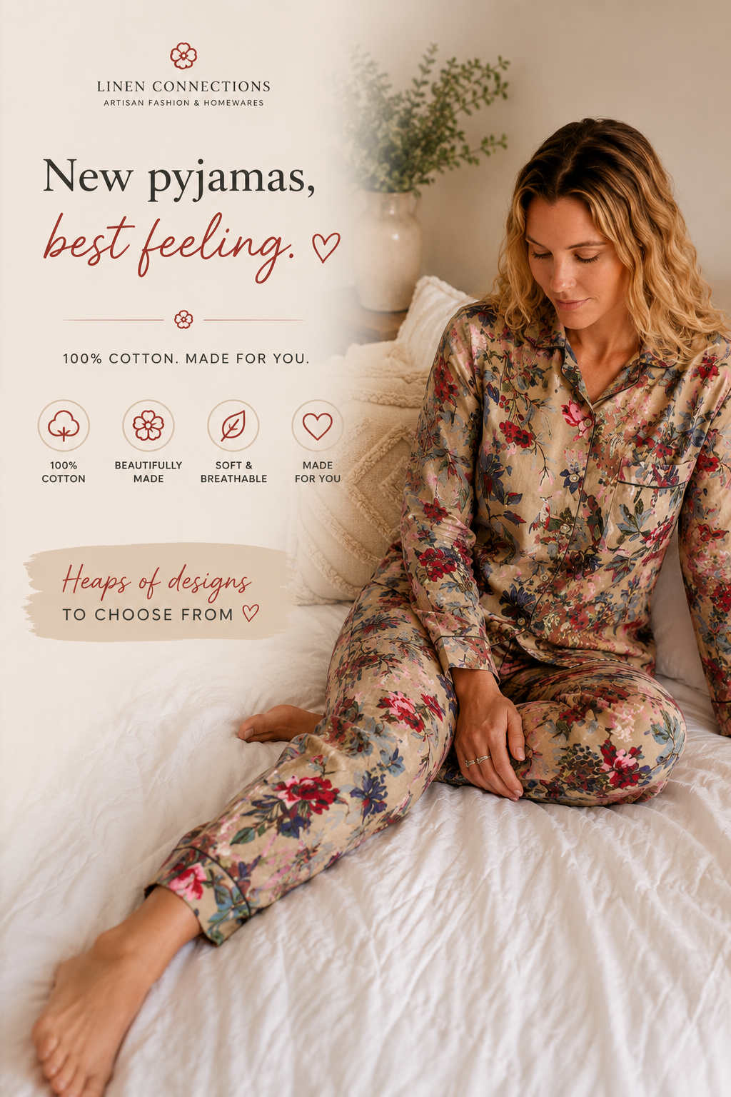 Linen Connections Facebook ad