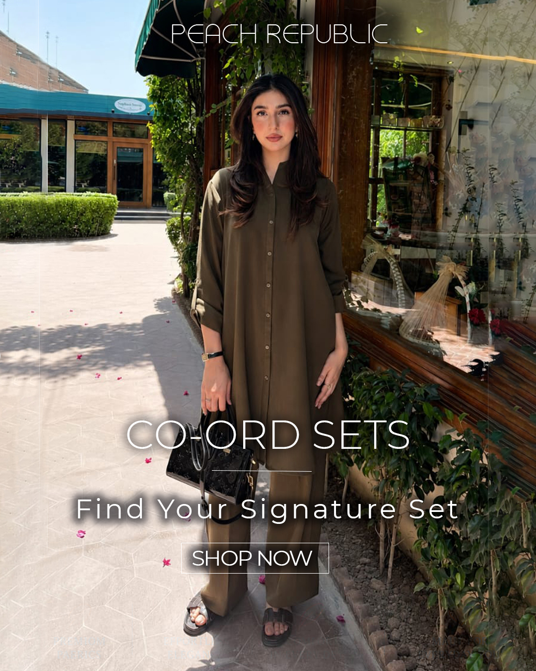 Peach Republic Facebook ad: Up to 50% OFF