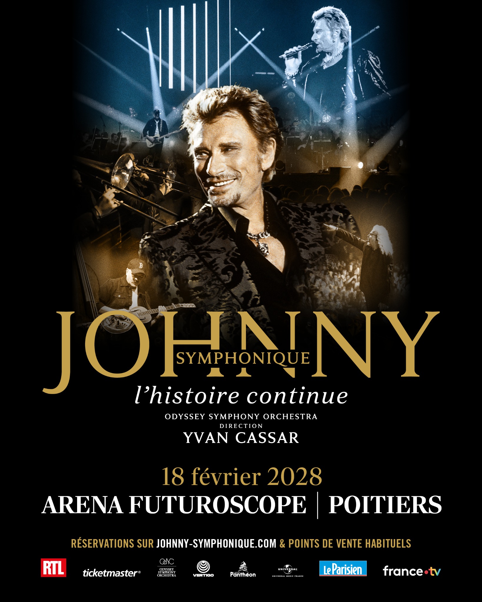 Johnny Symphonique Tour - Officiel Facebook ad: L’histoire continue… En tournée dans toute la France…