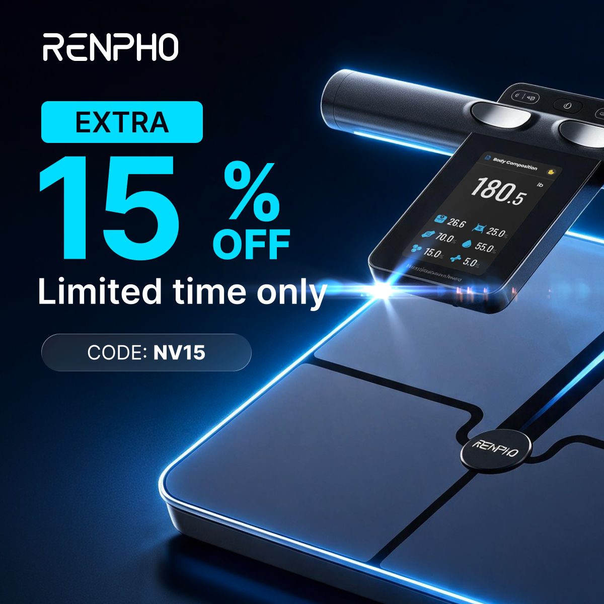 renpho Facebook ad: MorphoScan Nova Body Scale