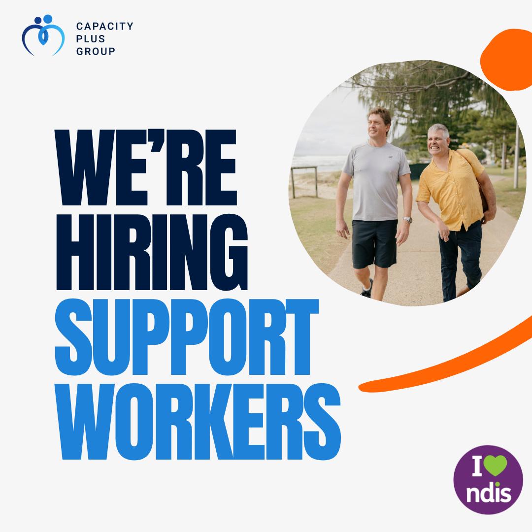 Capacity Plus Group Facebook ad: We’re looking for experienced NDIS support workers!