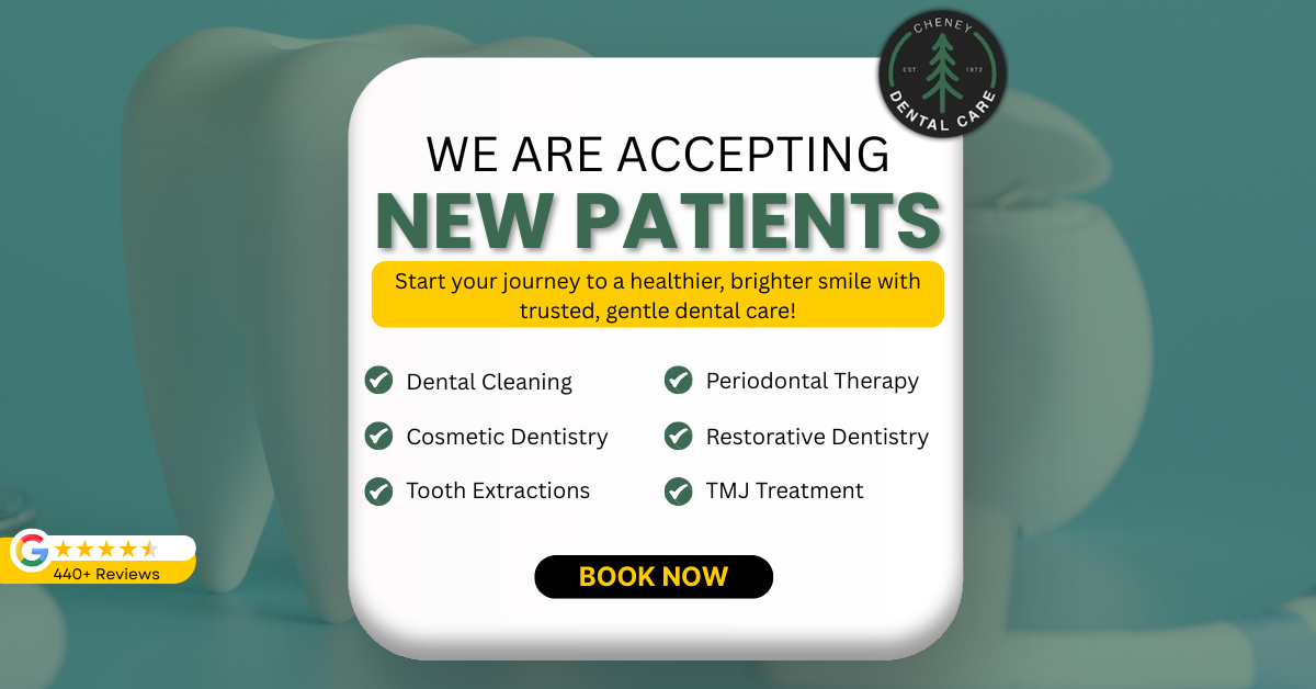 Cheney Dental Care Facebook ad from Aug 13, 2025