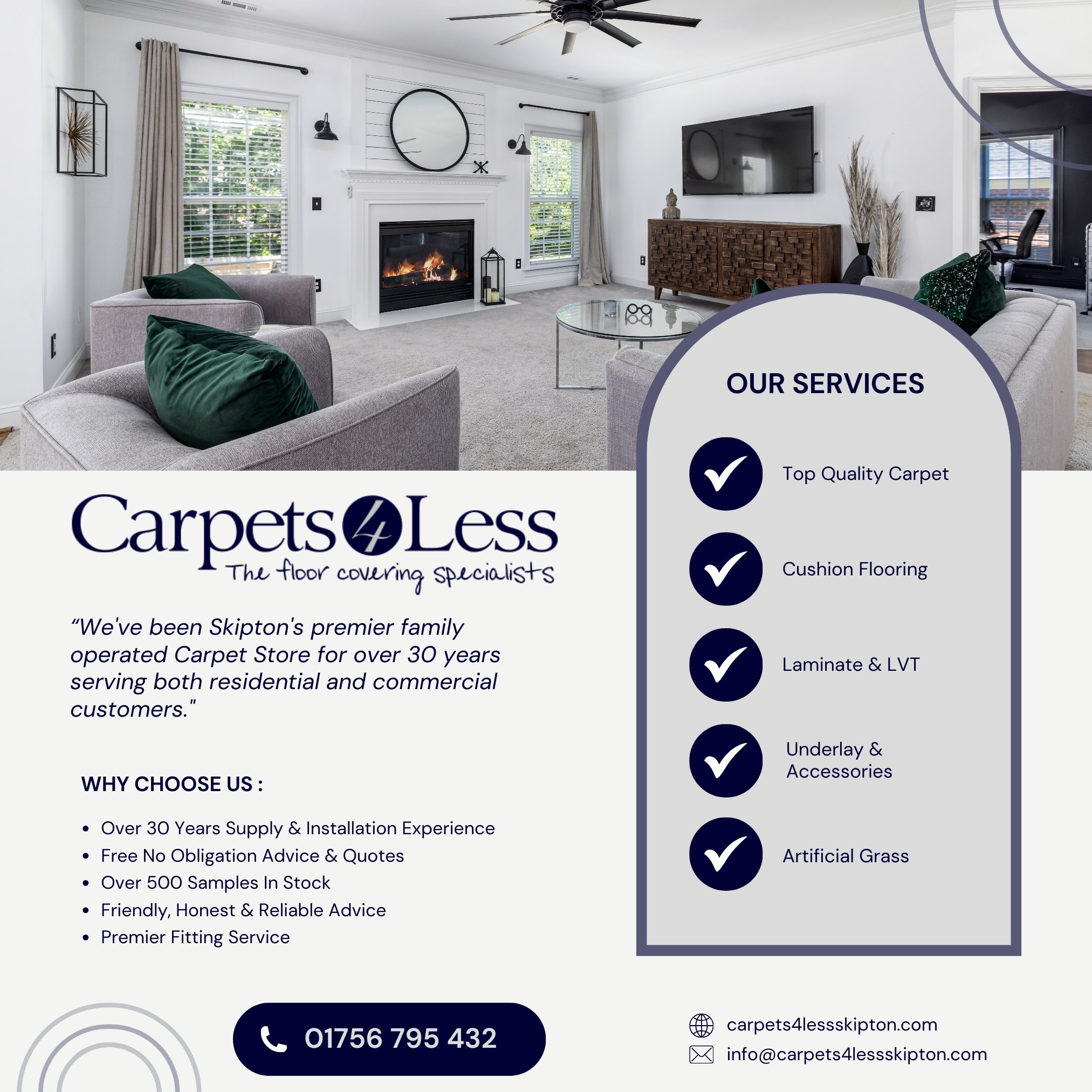 Carpets4less skipton Facebook ad