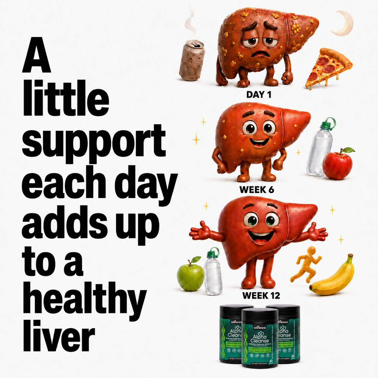 Alpha Cleanse By Eden Boost Facebook ad: Normal Weight, Fat in Liver? Read This
