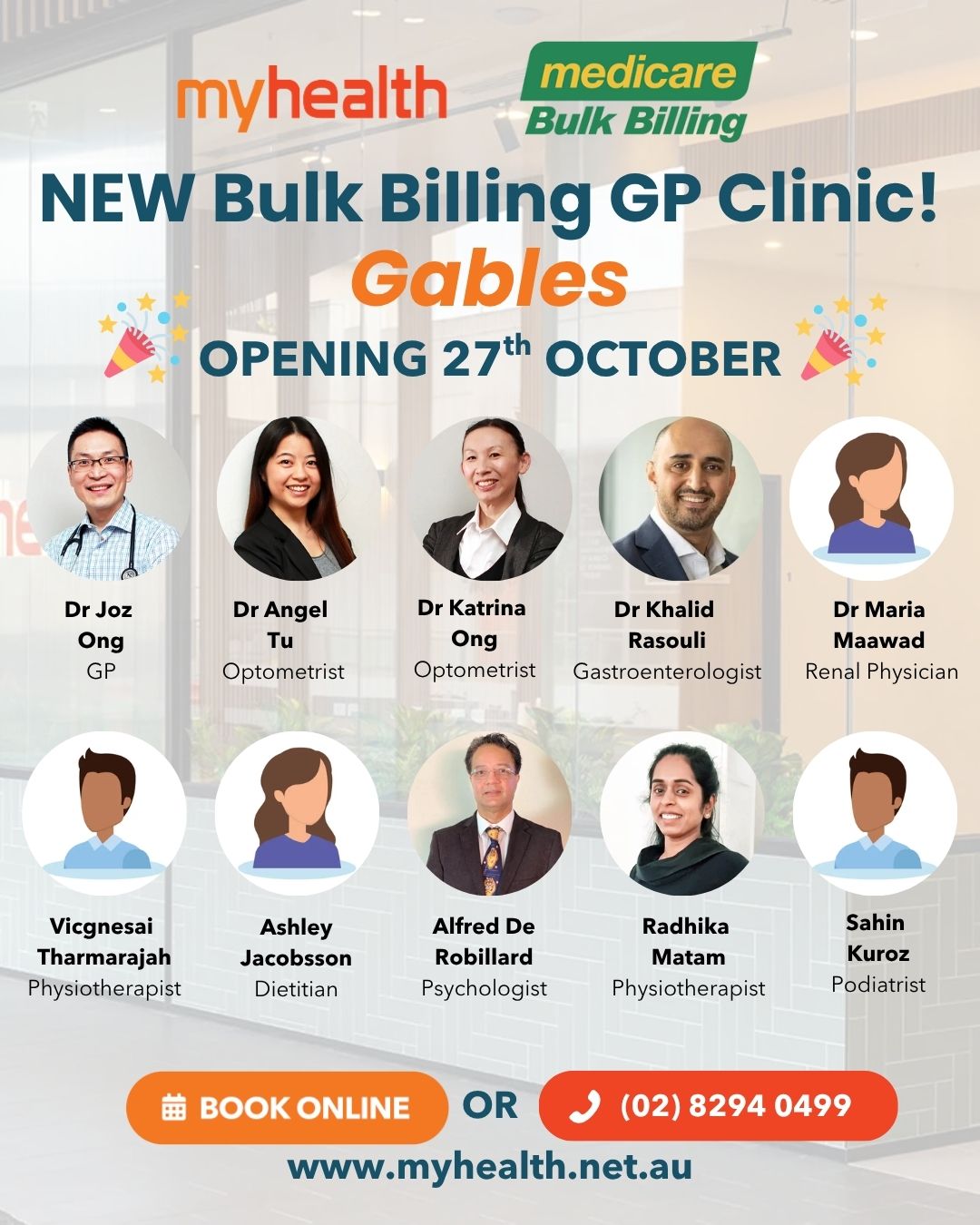 Myhealth Gables Facebook ad: Book Your Appointment Today