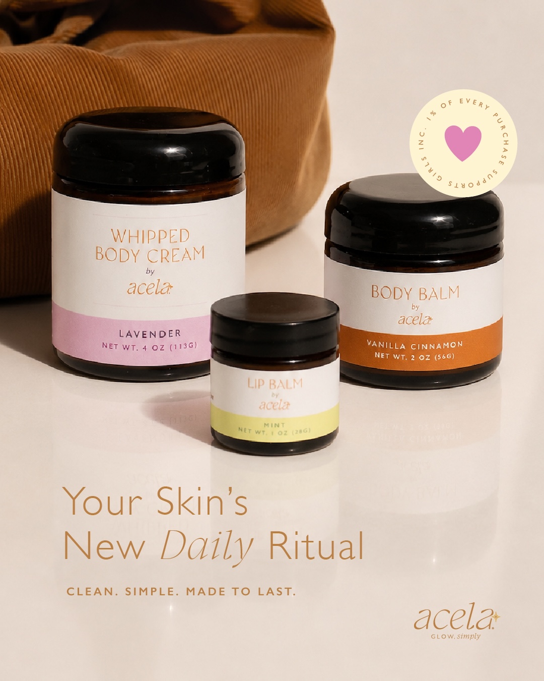 Acela Skincare Facebook ad: Simplify Your Routine