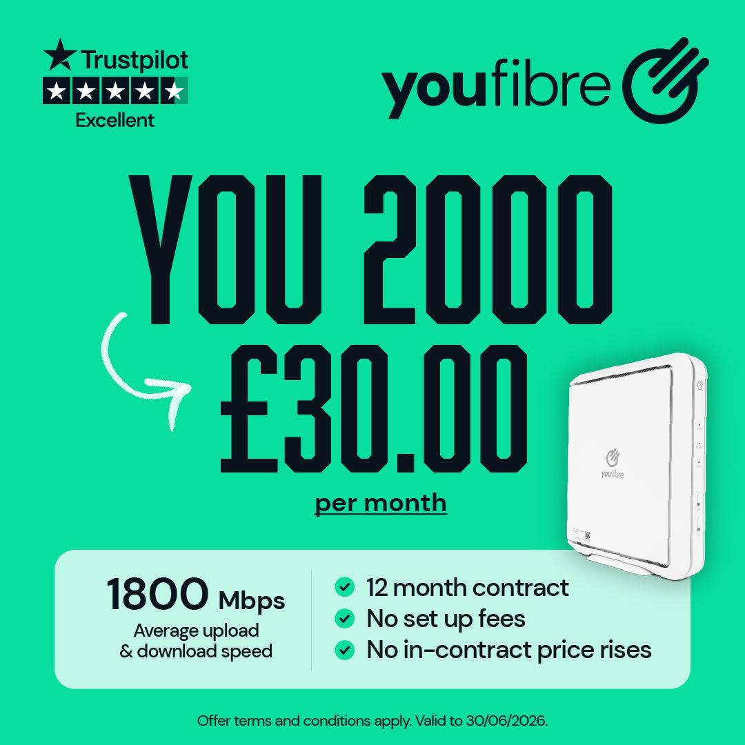 YouFibre Facebook ad