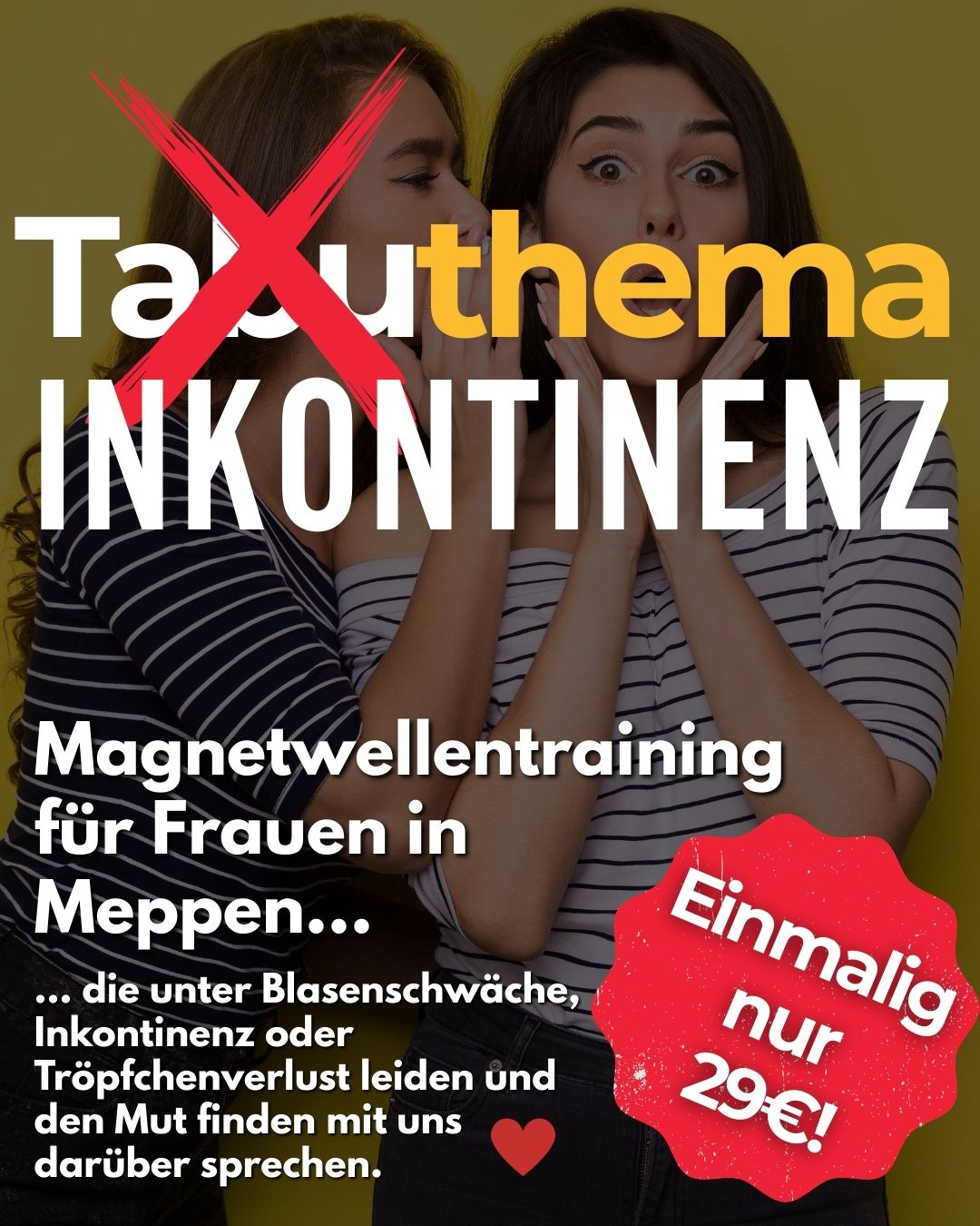 Beckenboden Behandlung Facebook ad