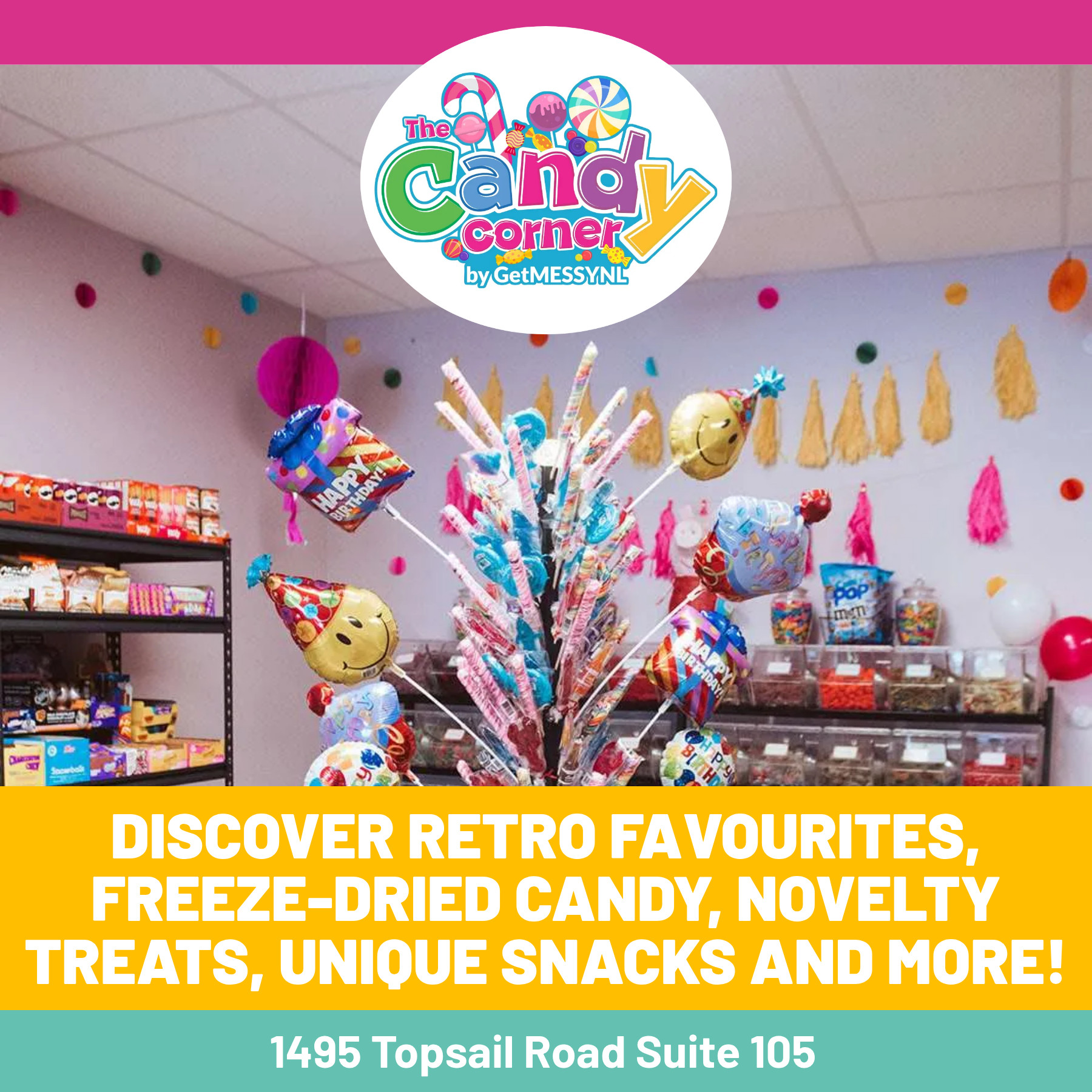 Get Messy NL Facebook ad: Remember the excitement of walking into a candy…