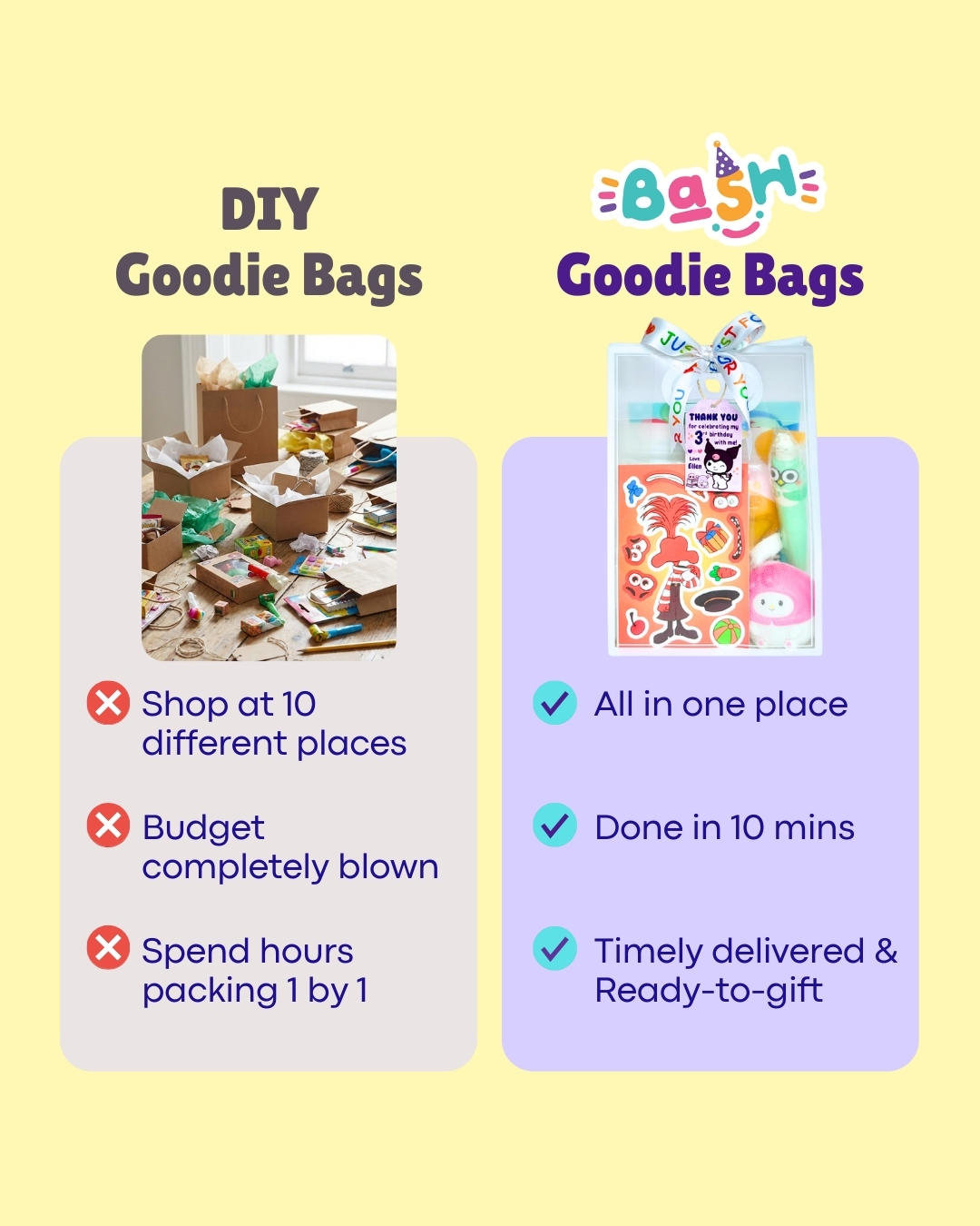 Bash Party Store Facebook ad