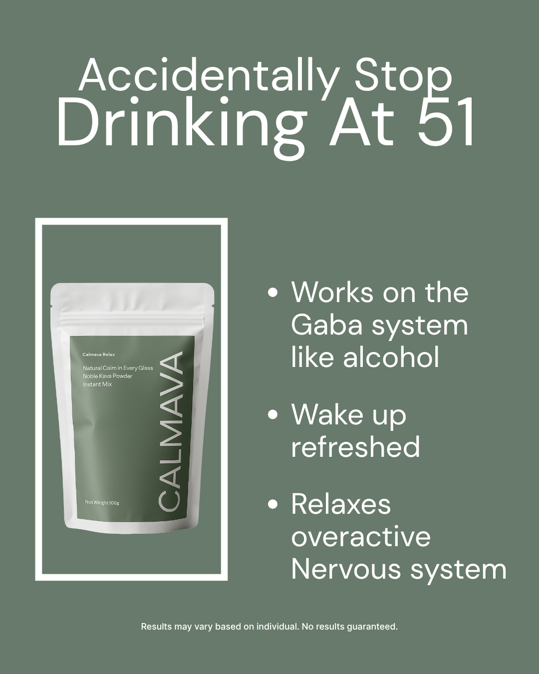 Calmava Facebook ad