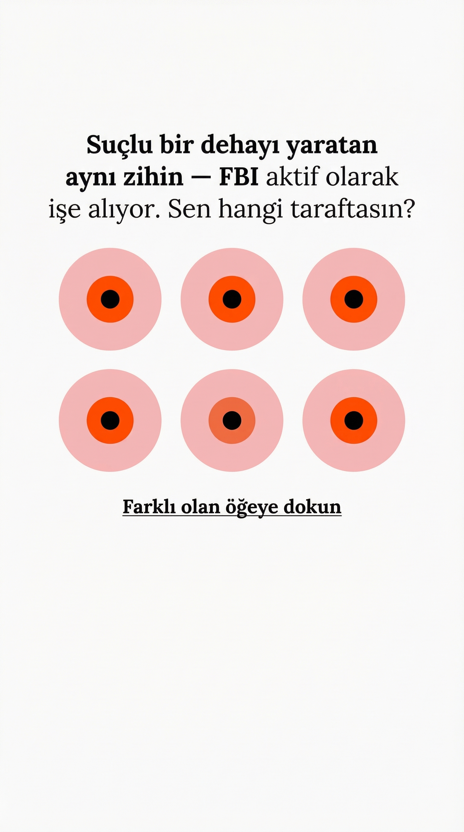 International Brain Test Facebook ad