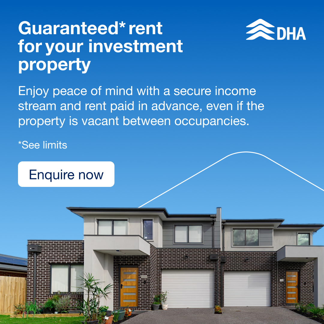 DHA Invest Facebook ad from Feb 17, 2026