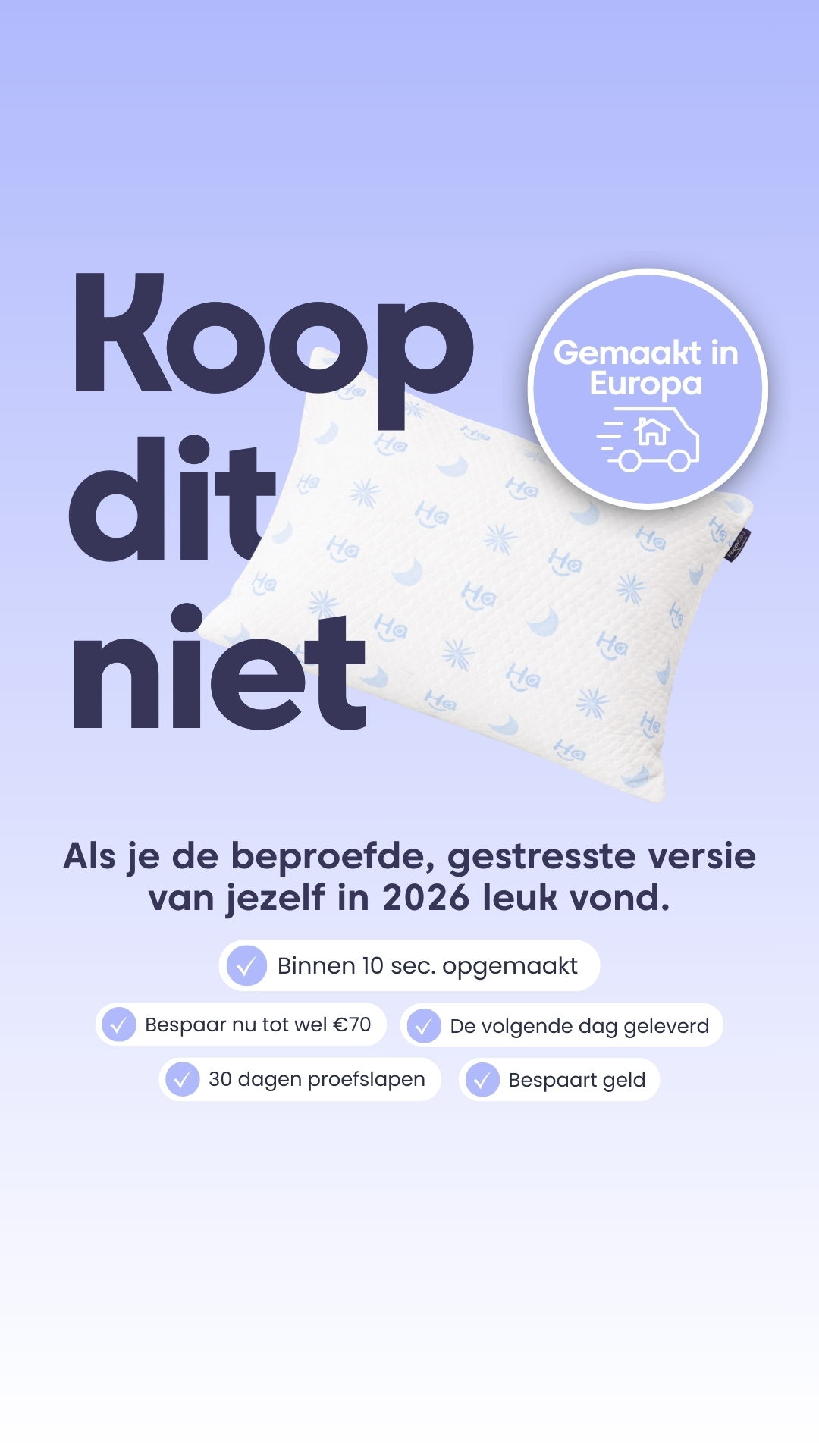HappyBed Facebook ad