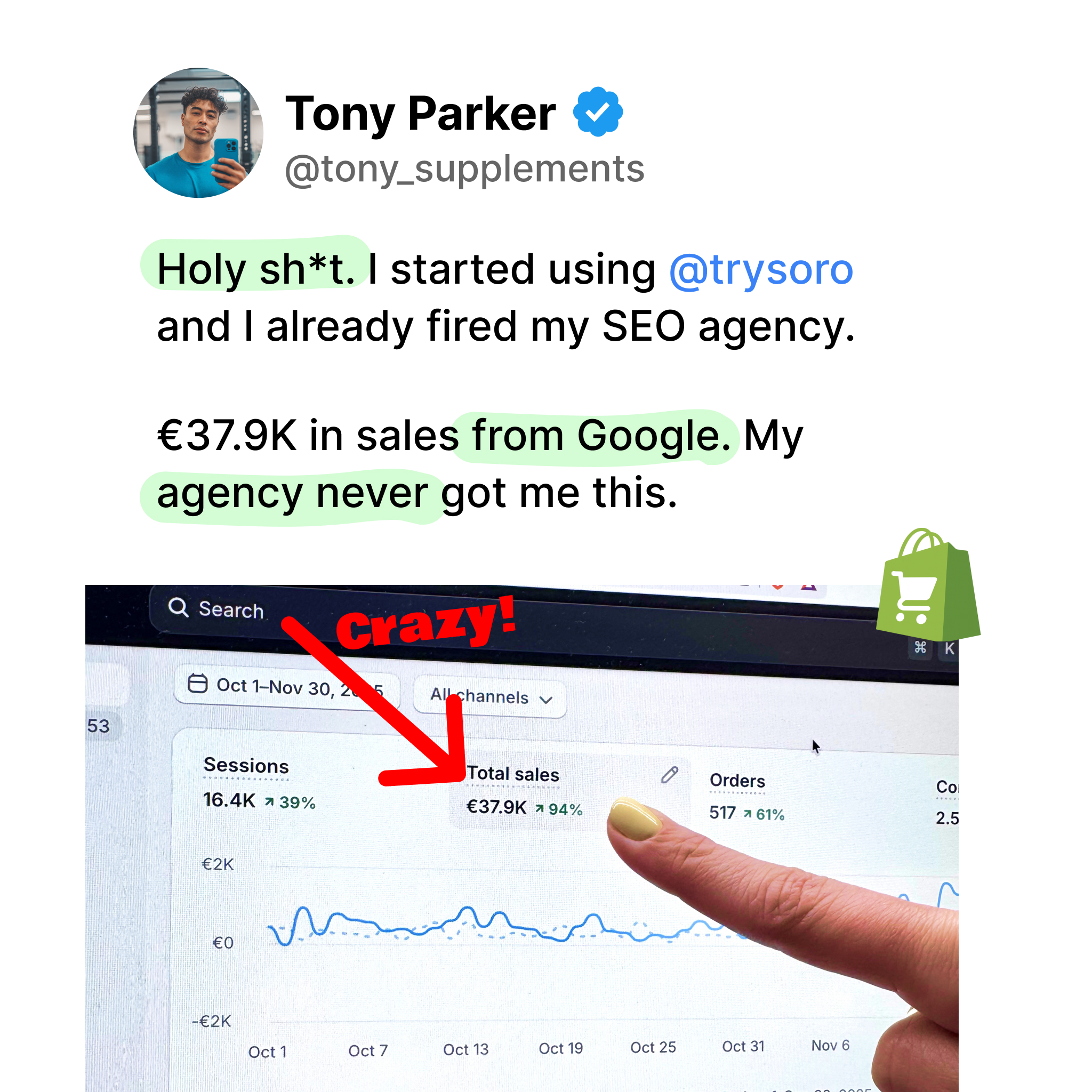 Soro SEO Facebook ad