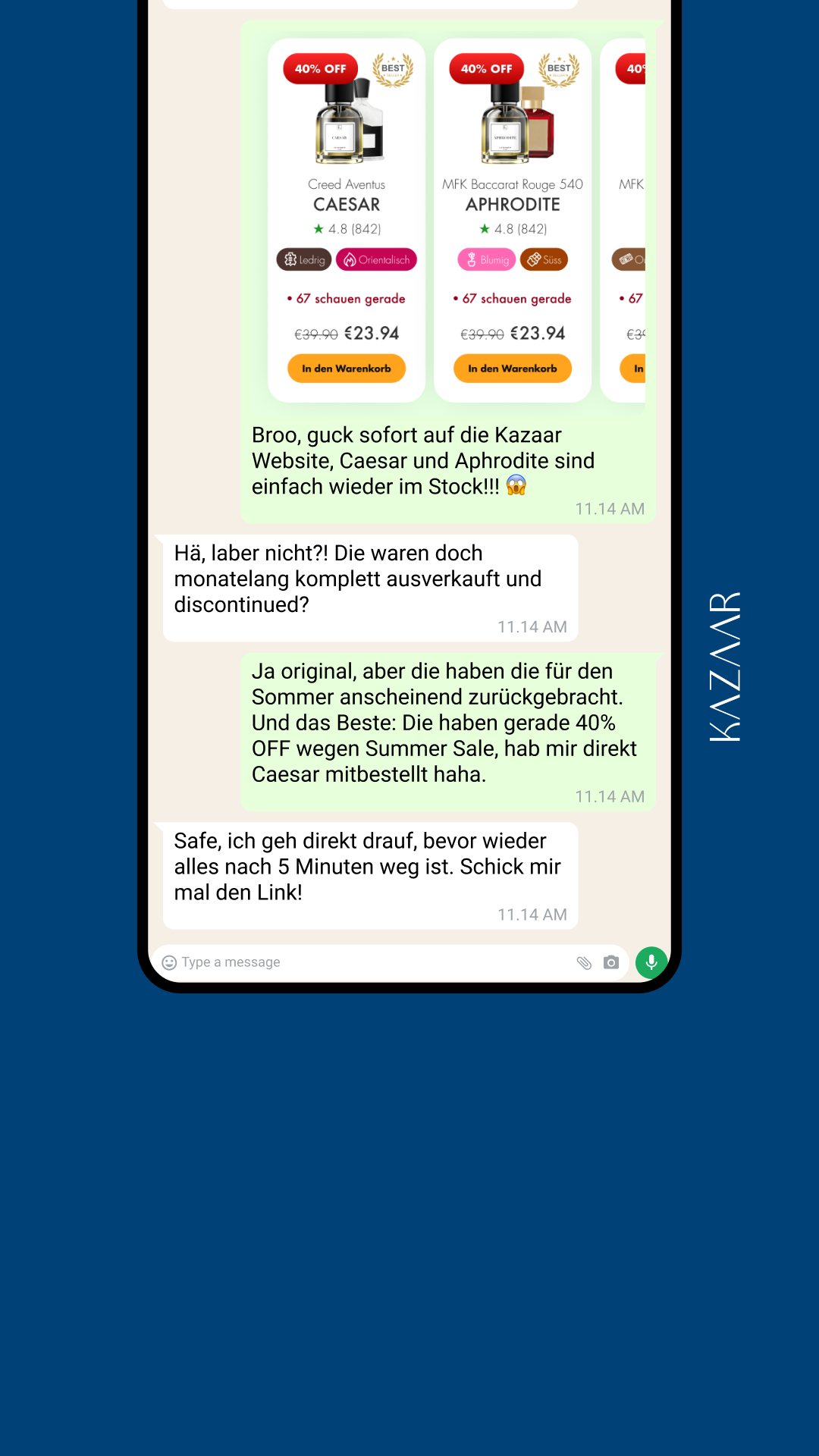 Kazaar Facebook ad