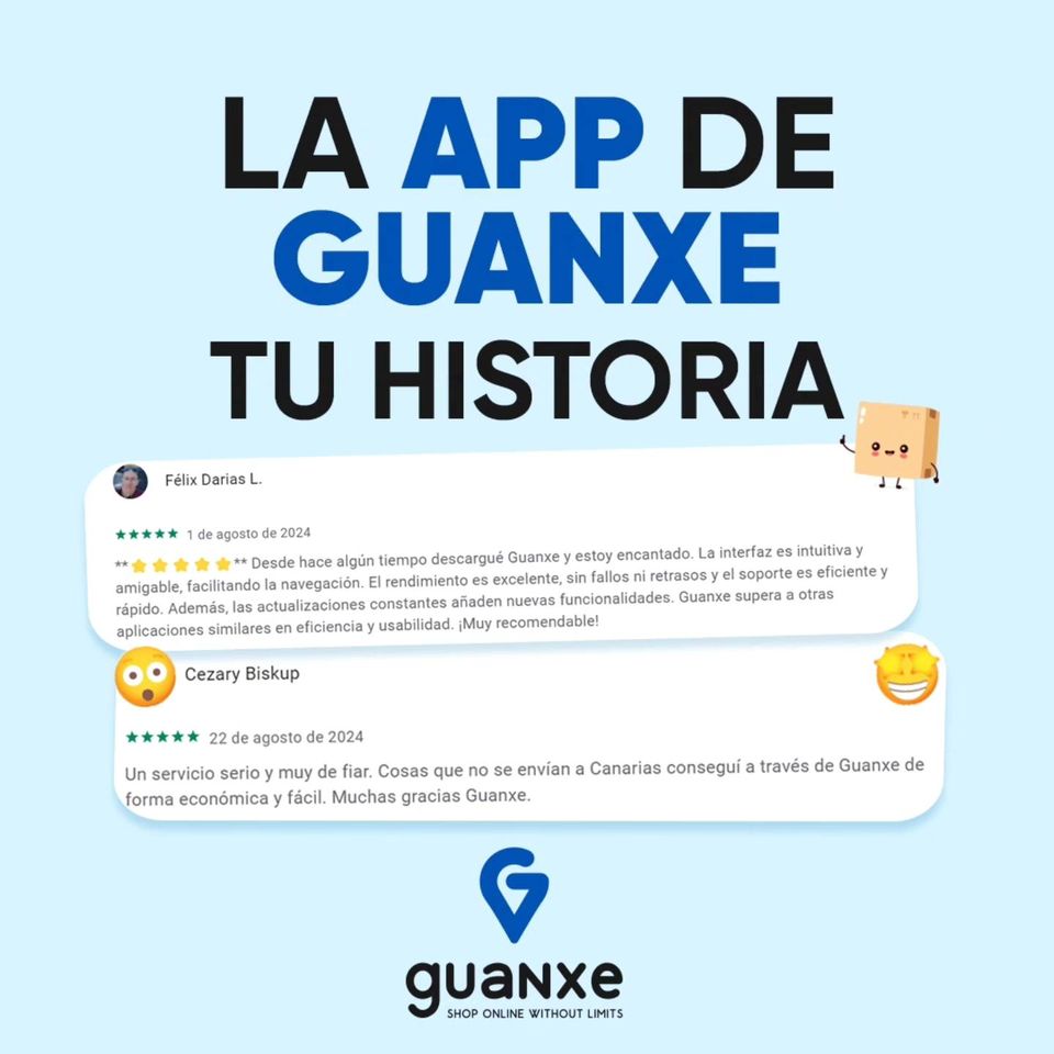 Guanxe App Facebook ad: Compra online en Canarias - Guanxe