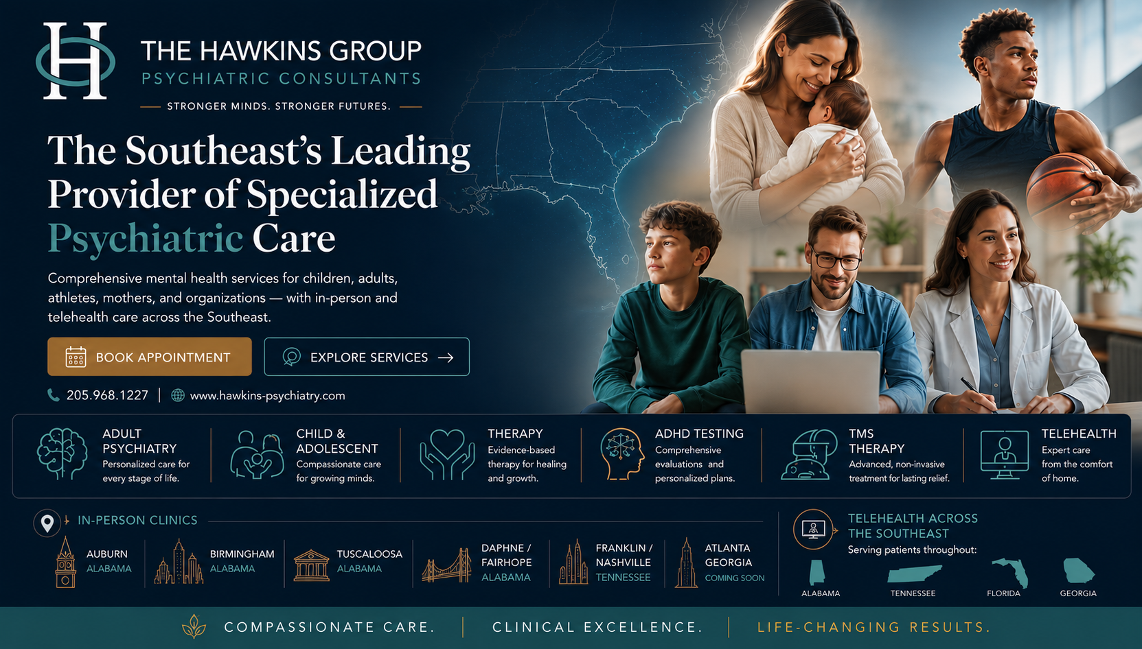 The Hawkins Group Facebook ad: Specialized Psychiatric Care