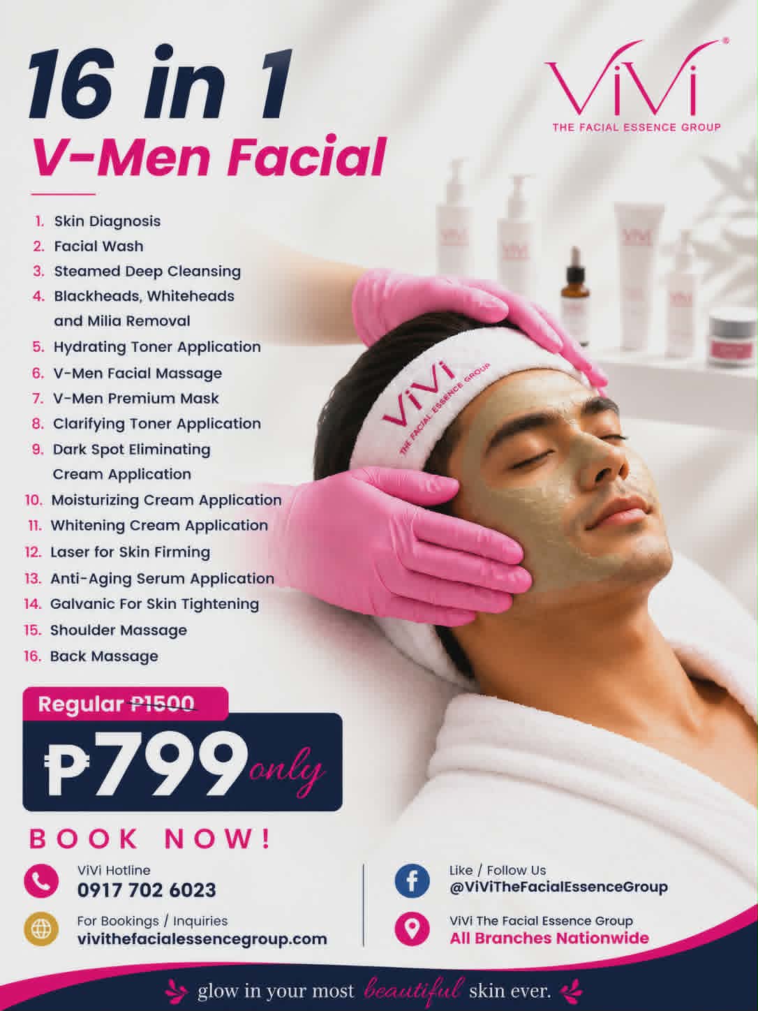 ViVi The Facial Essence Group Facebook ad