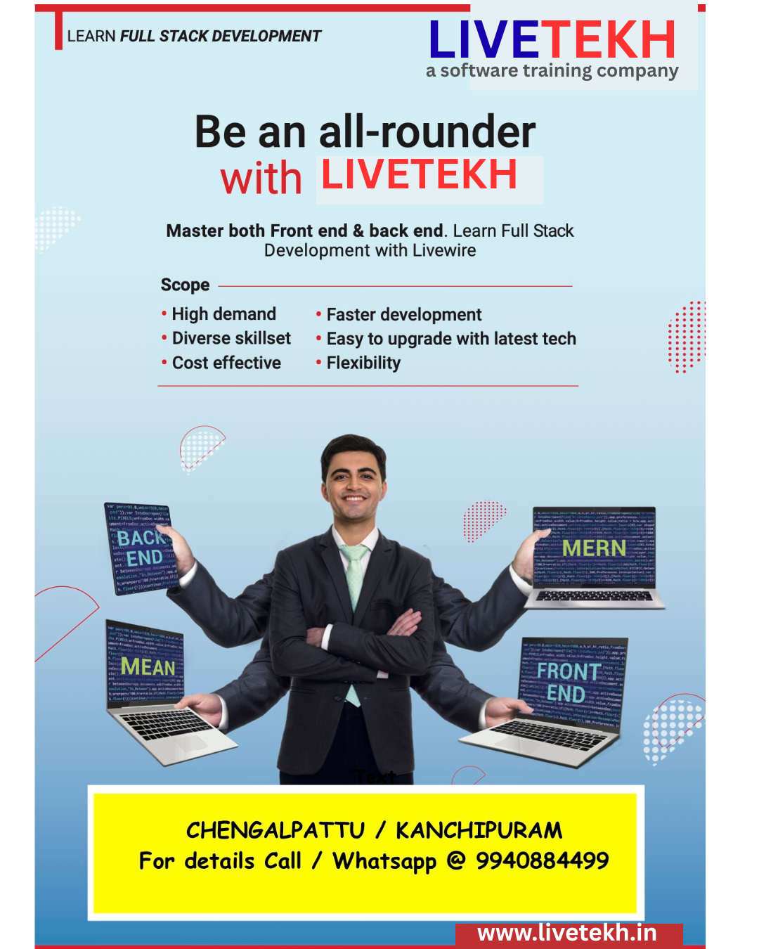 Livetekh-Software Training Facebook ad: Upgrade Ur Skills!