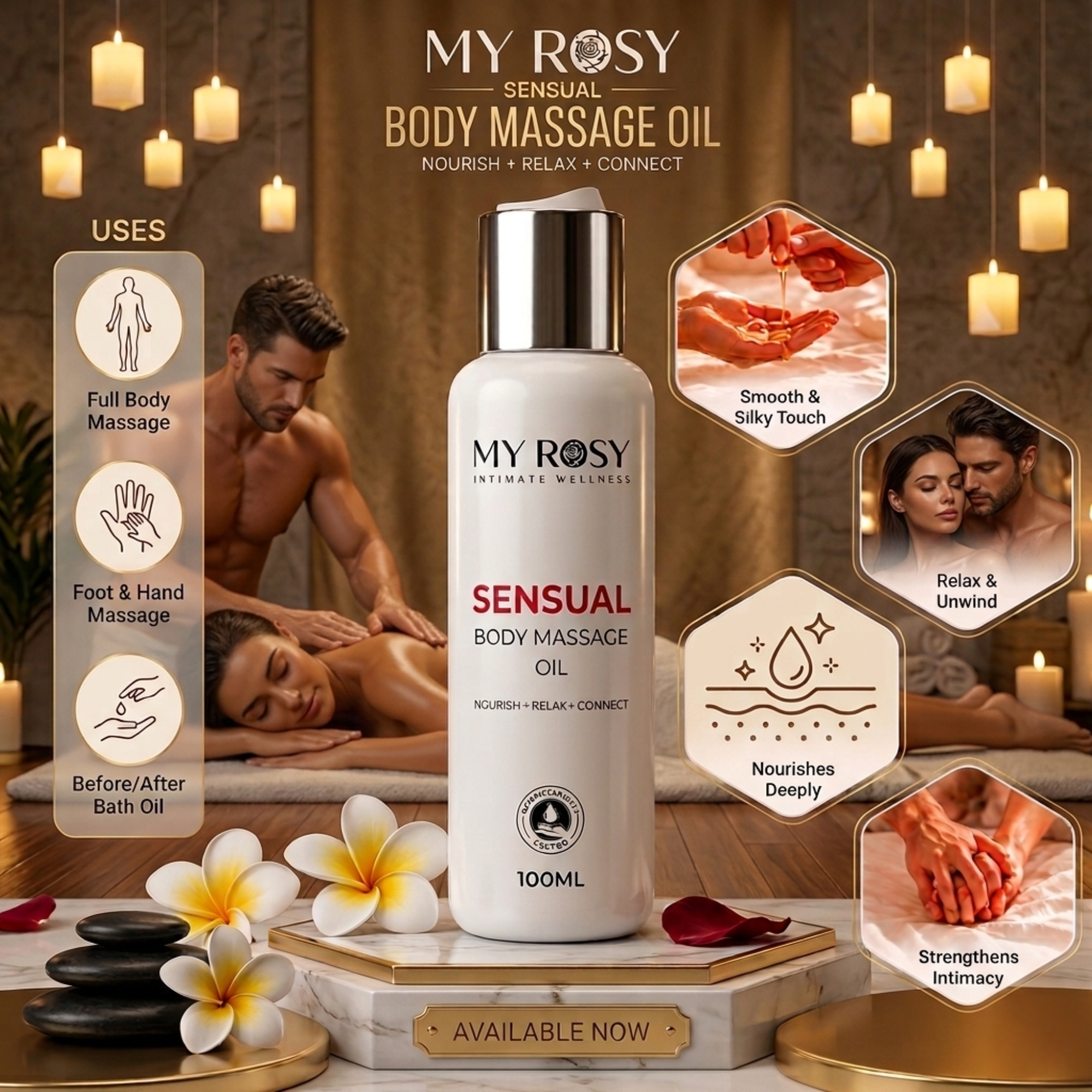 My Rosy Beauty Facebook ad: Love isn't always spoken-it is felt through every…