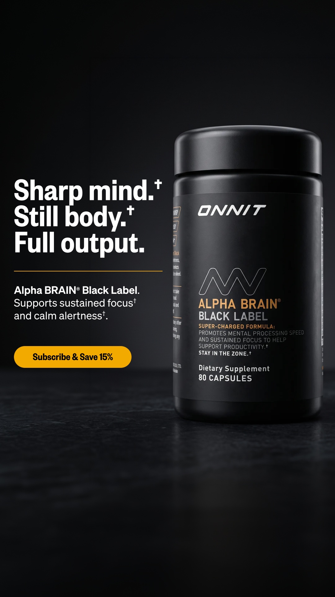 Onnit Facebook ad: Refine Your Flow State