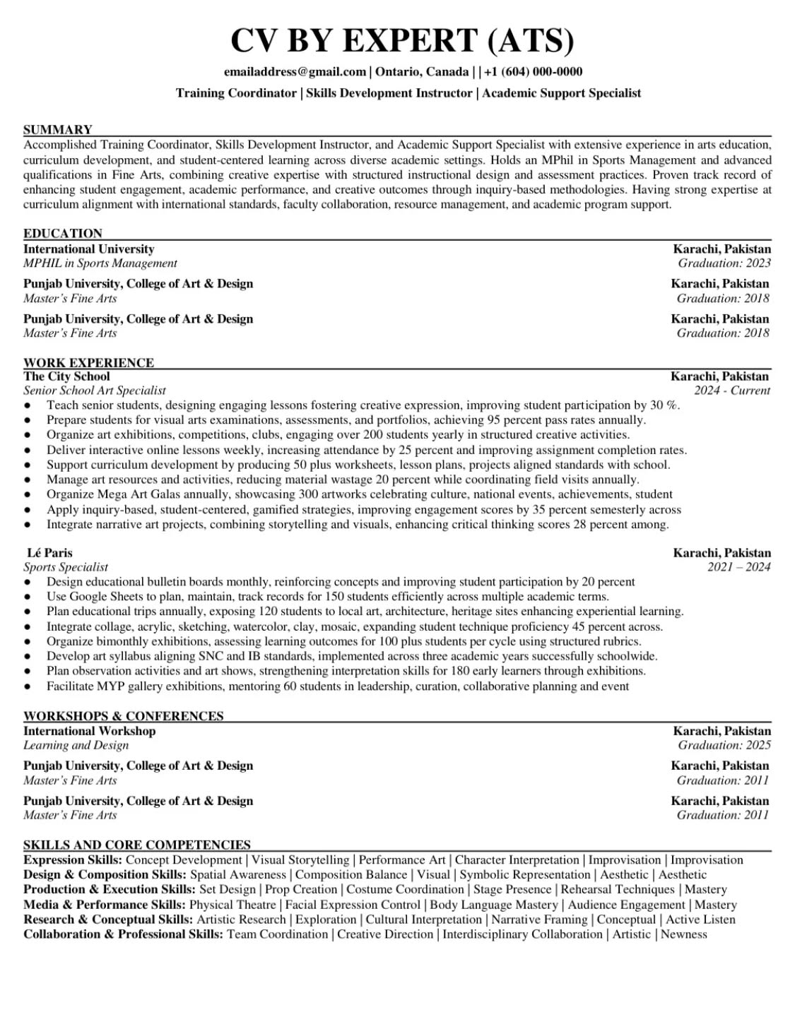 cvbyexpert Facebook ad: The Perfect ATS Resume Format, Designed to Get…