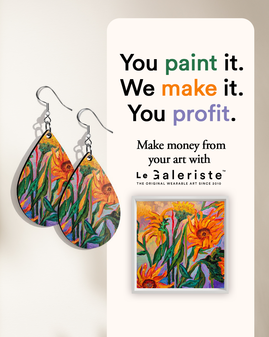 Le Galeriste Facebook ad from Mar 17, 2026