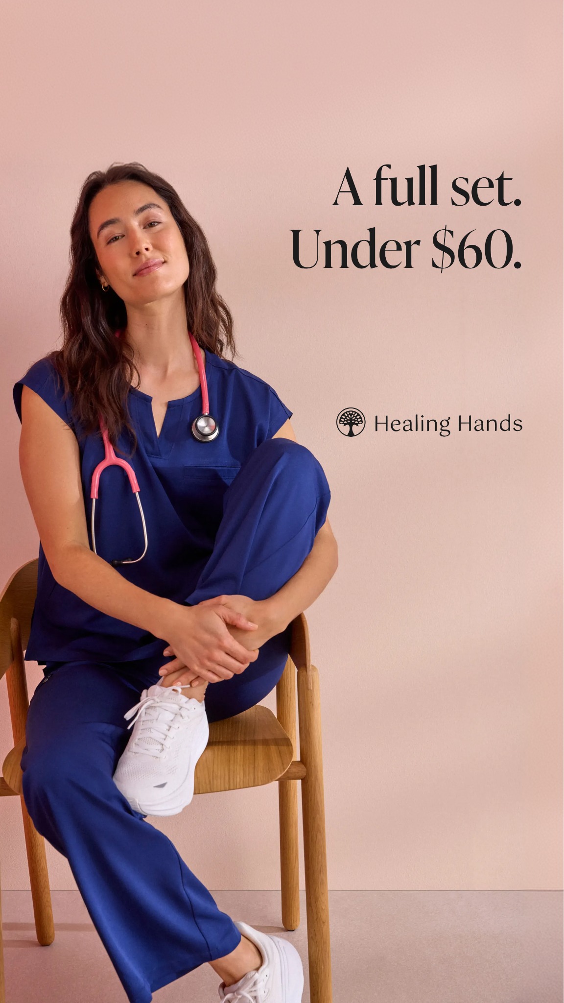 Healing Hands Scrubs Facebook ad