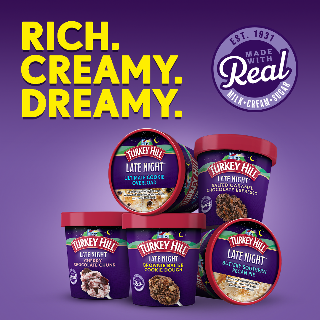Turkey Hill Dairy Facebook ad: Flavor That Waits Up!