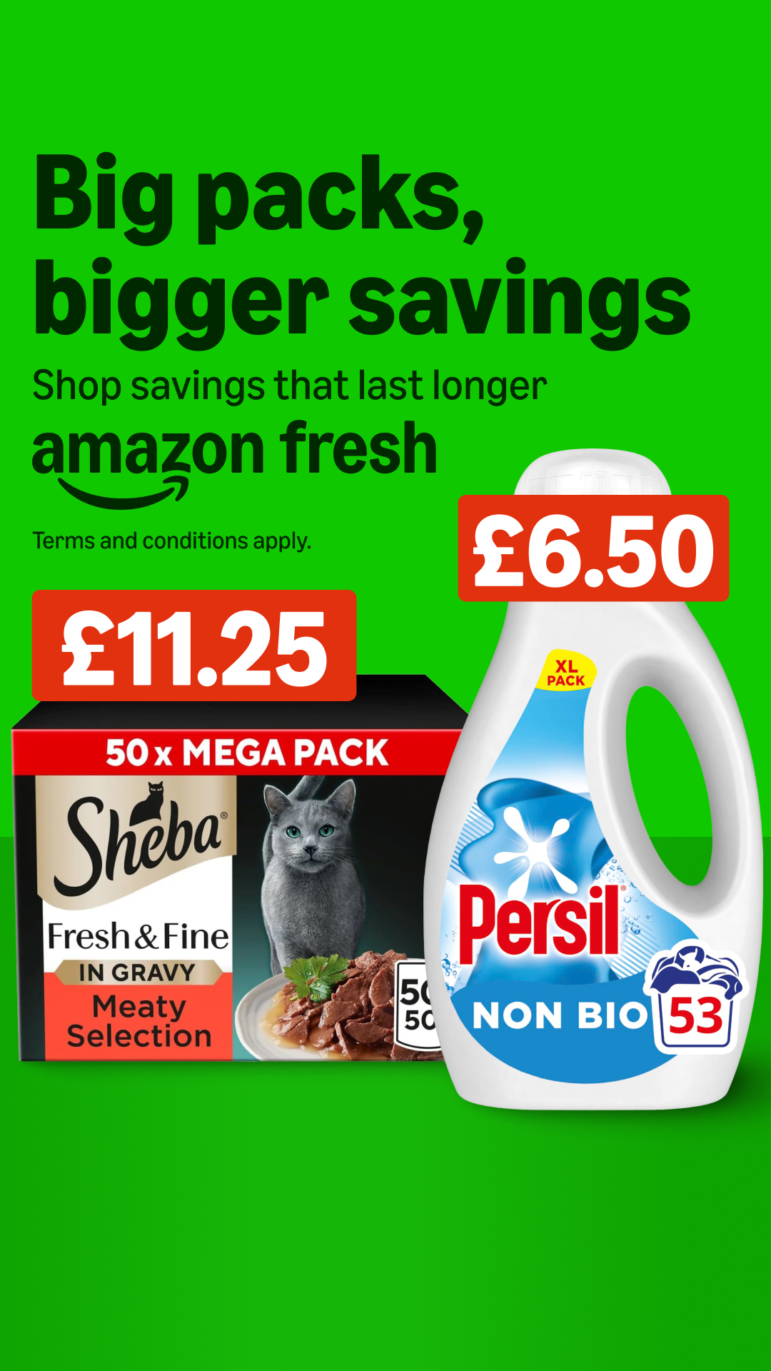 Amazon Fresh Facebook ad from Feb 4, 2026
