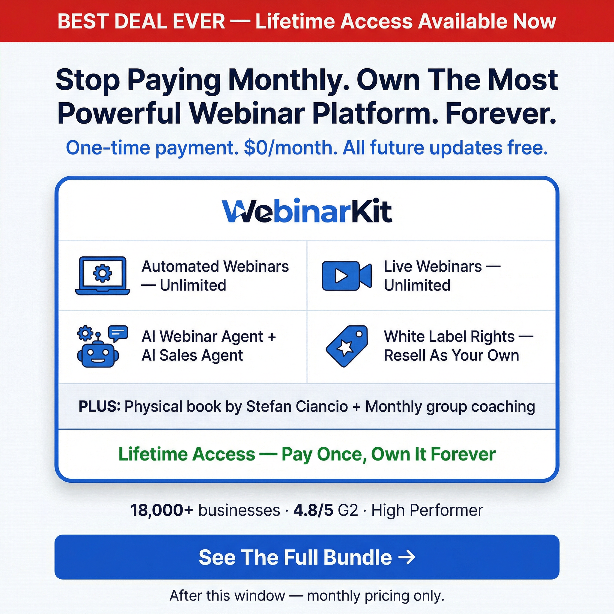 WebinarKit Facebook ad