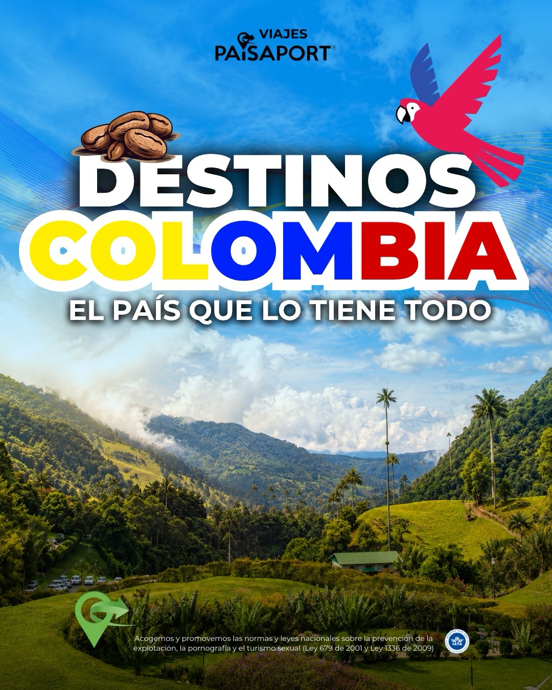 Viajes Paisaport Facebook ad: En el País de la Belleza cada rincón…