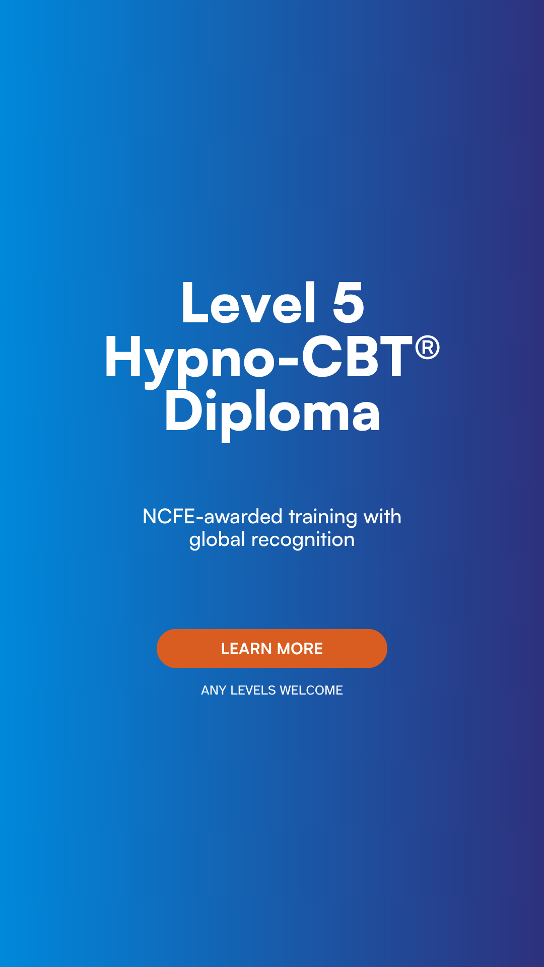 The UK College of Hypnosis & Hypnotherapy Facebook ad