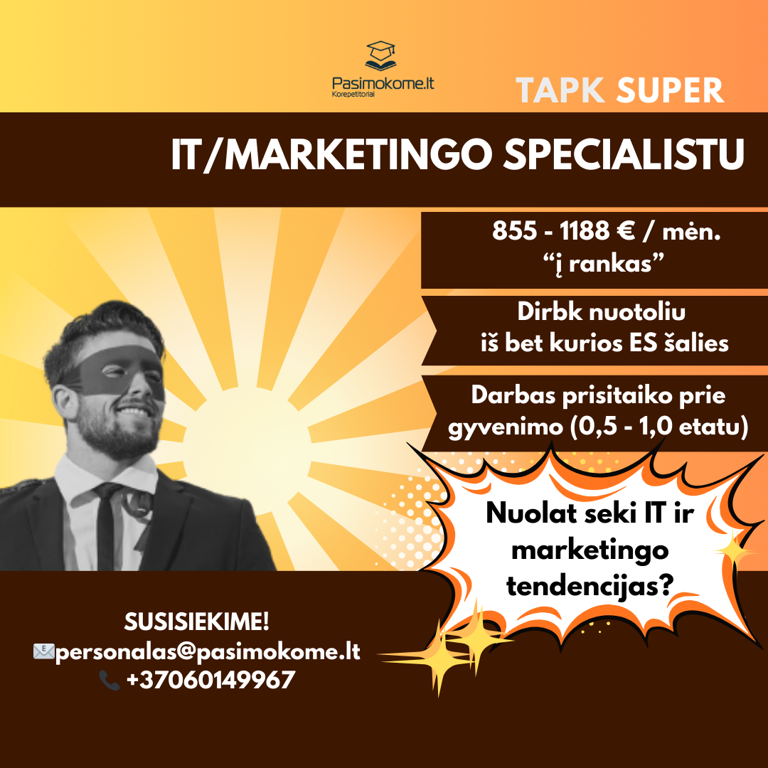 Pasimokome.lt korepetitoriai Facebook ad