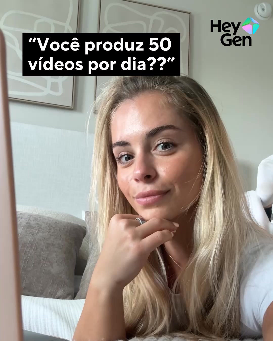 HeyGen Facebook ad: Gerador de vídeos HeyGen