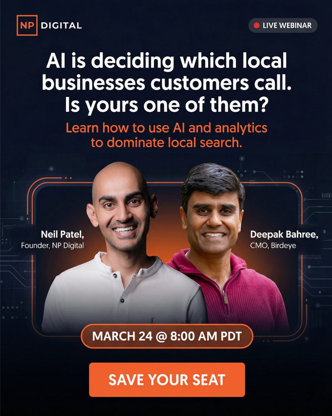 Neil Patel Facebook ad from Mar 18, 2026