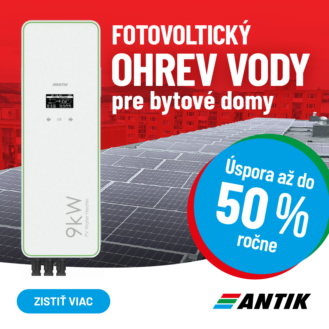 ANTIK Telecom s.r.o. Facebook ad: Ohrev vody so slnka, Úspora až 50 % ročne!