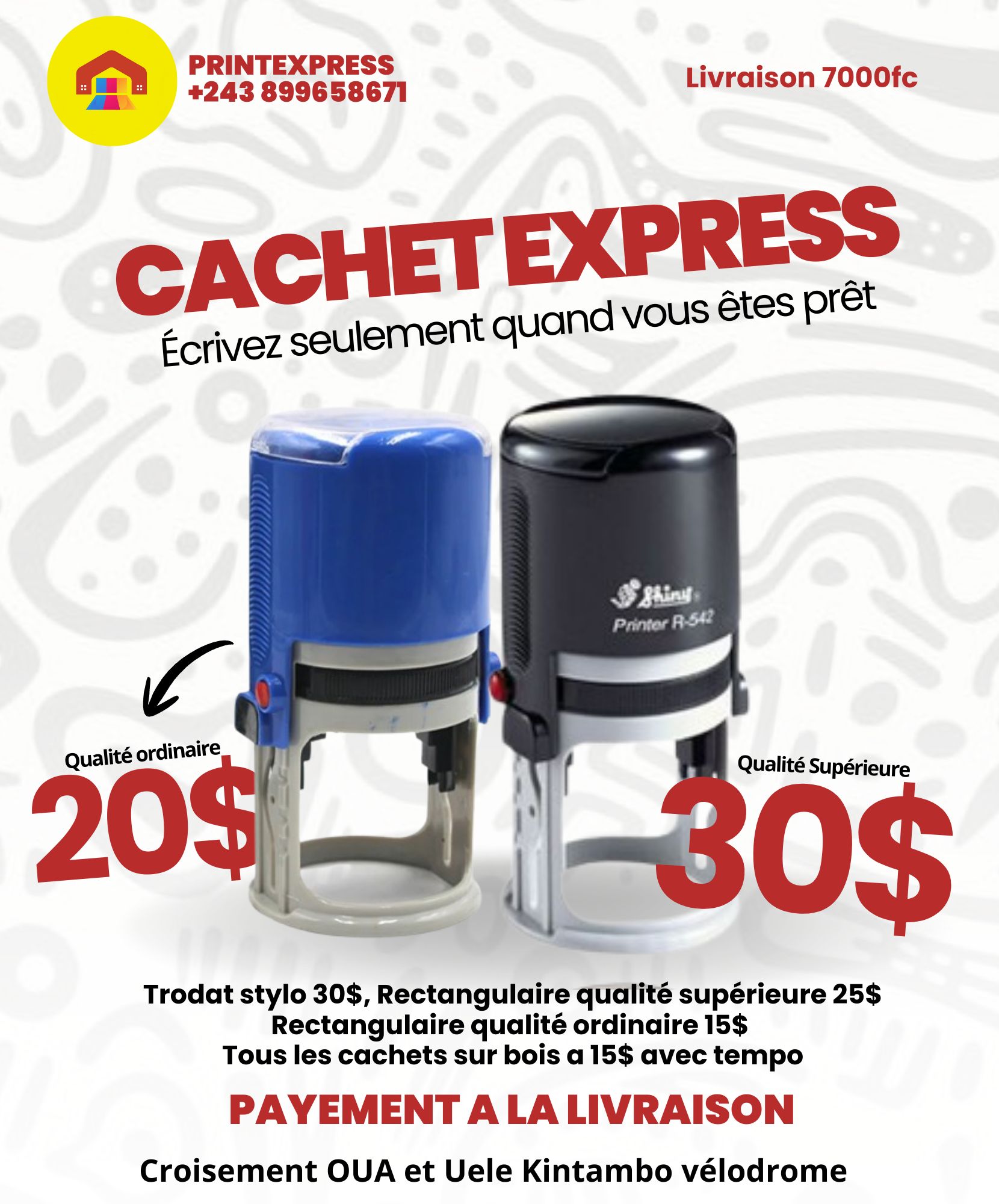 Print express Facebook ad: Hey la fabrication est simple et rapide!